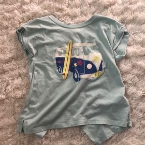 teal roxy girls tee